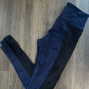 Athleta Leggings with Mesh Sides